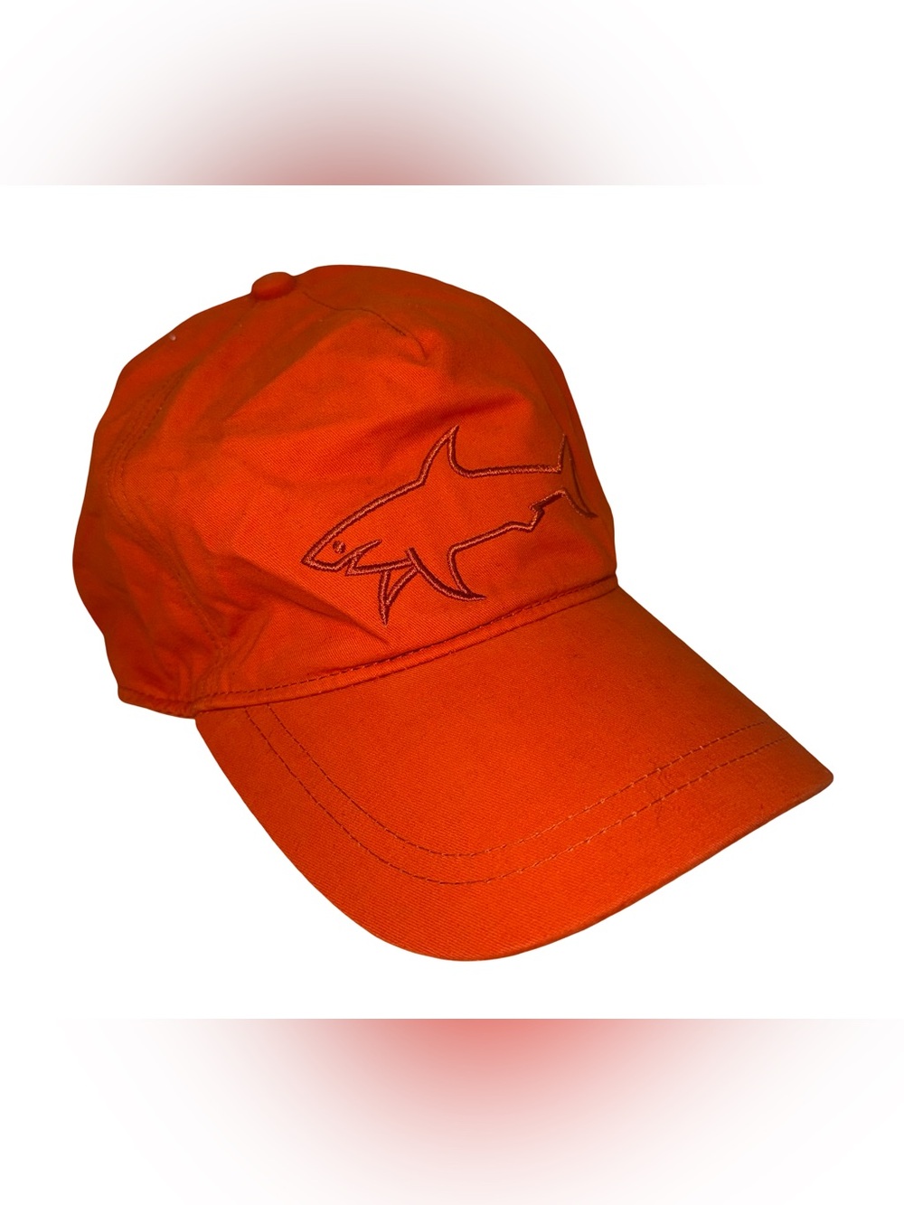 PAUL & SHARK ORANGE COTTON BASEBALL CAP
